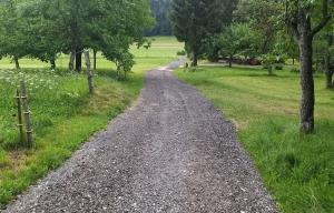 Ureditev poljske poti na Bloški polici z mletim asfaltom. Sredstva iz KS Grahovo. 03 Foto Boštjan Otoničar